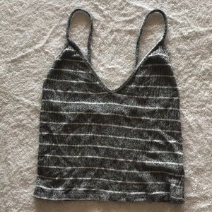 Brandy Melville Grey Crop Tank